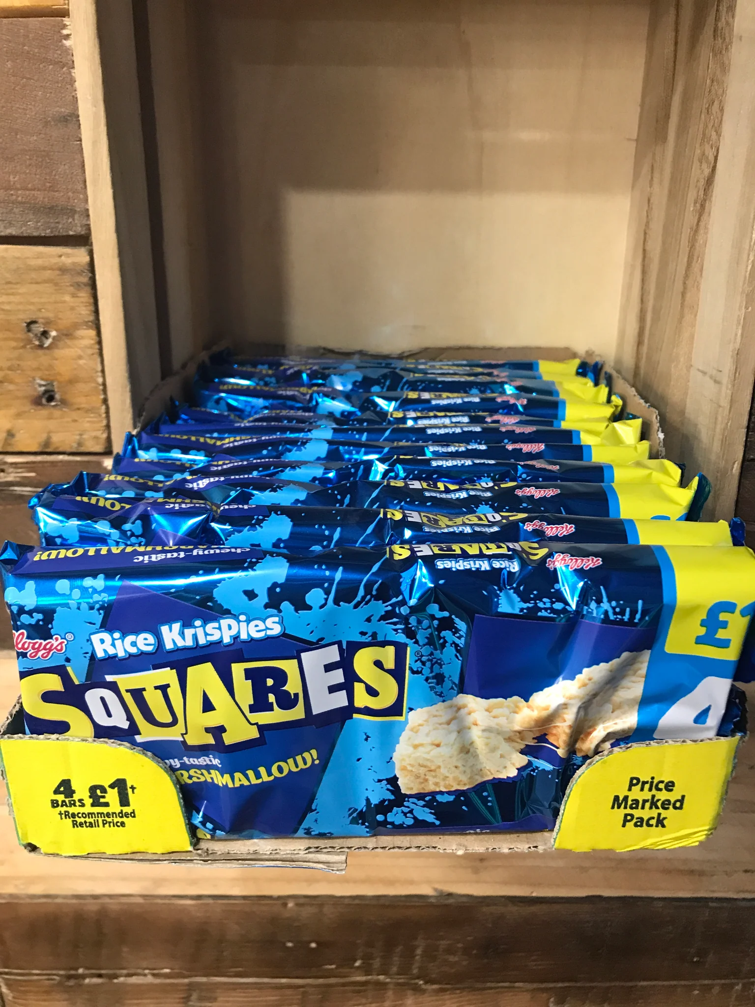 【New user benefits】44x Kellogg’s Rice Krispies Marshmallow Squares bar (11×4 Bars)