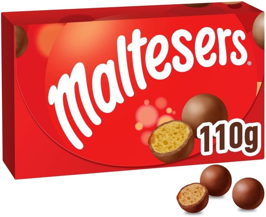 Maltesers Chocolate Gift Box, Milk Chocolate & Honeycomb, 110g, Ideal for Gift, Snacks and Sharing(pack of 4)